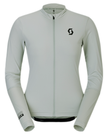 Scott Endurance Cykeltrøje Lange ærmer Dame Grå Gul Str