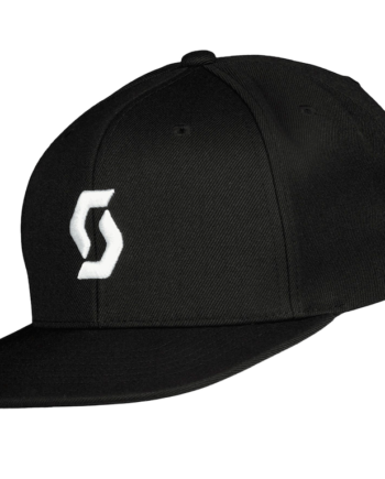 Scott Flat Brim Cap Kasket Sort One Size