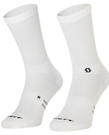 Scott Performance Light Crew Socks Cykelstrømper Hvid Str  36-38