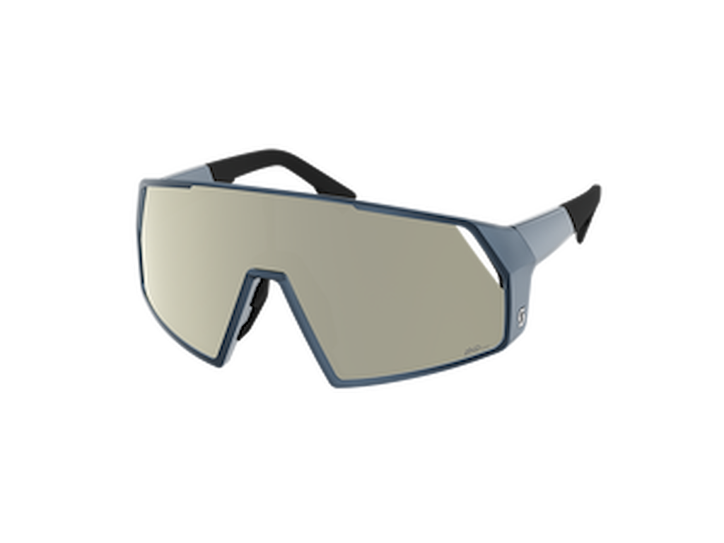 Scott Pro Shield Cykelbriller Blå Amp White Chrome