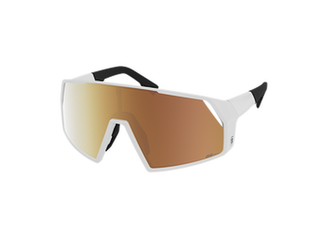Scott Pro Shield Ls Cykelbriller Hvid Amp Ls Gold Chrome