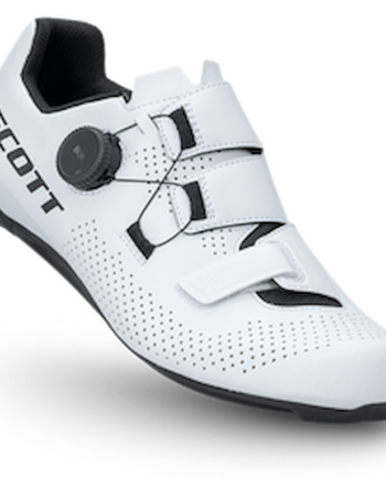 Scott Team Boa Cykelsko Race Hvid Sort Str  45