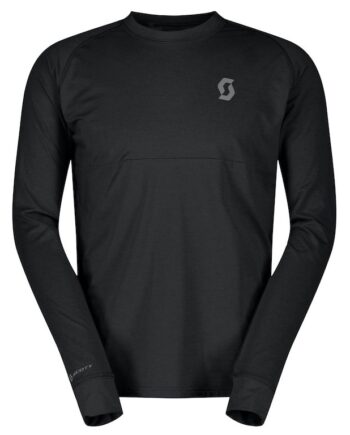 Scott Trail Storm Warm Light Tee Ls Cykeltrøje Herre Sort