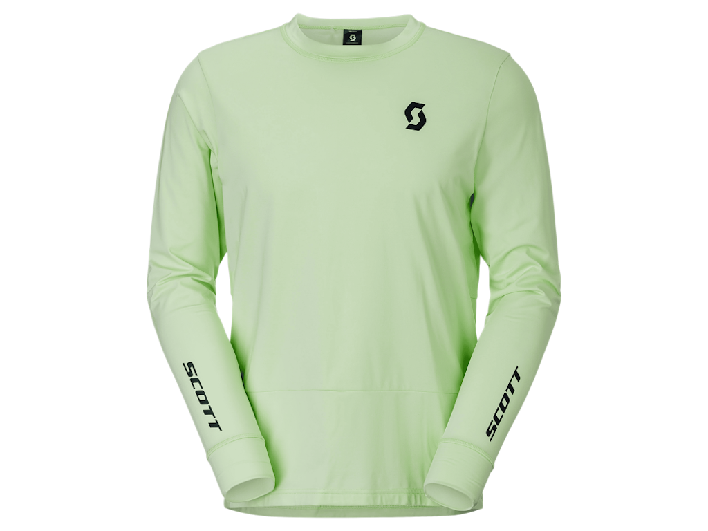 Scott Vertic Pro Mid Ls Tee Cykeltrøje Lange ærmer Herre Vapour Green Str