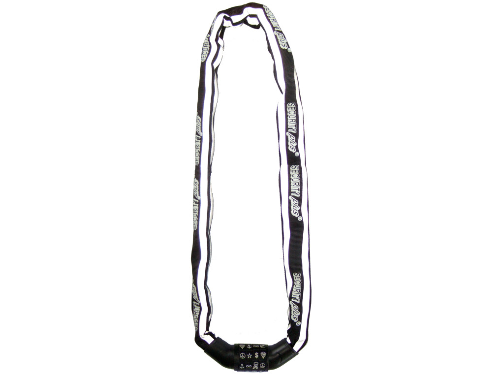 Security Plus Sks 140 Kædelås Mm 140 Cm Lang Med Symboler Sort