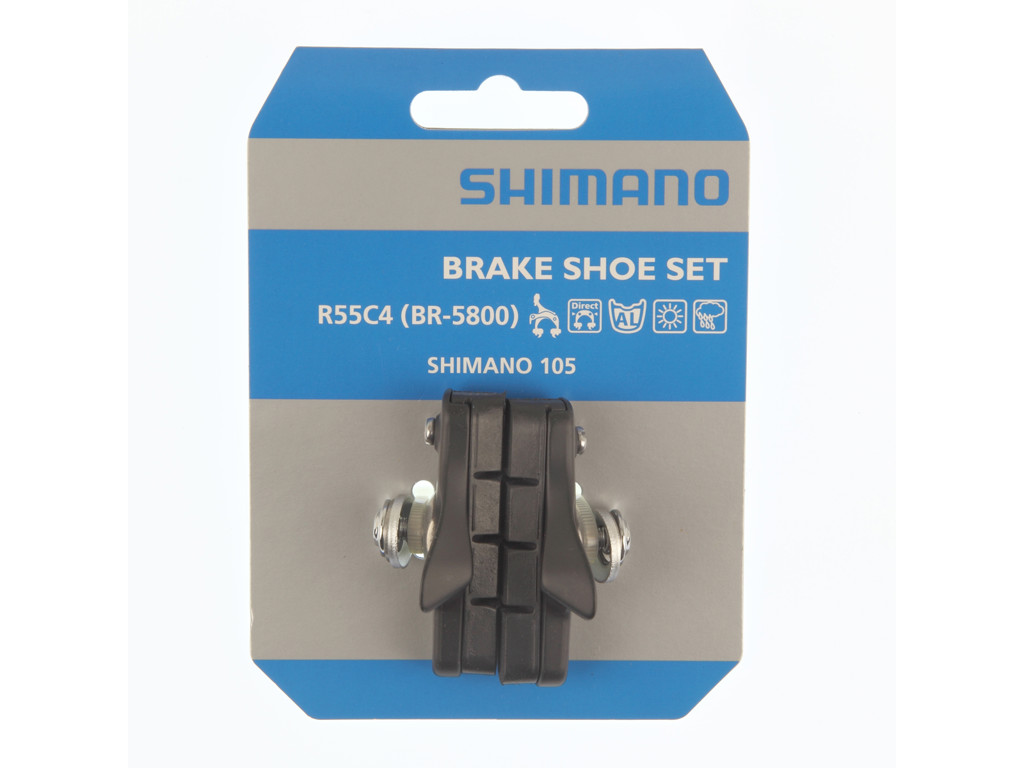 Shimano 105 Bremsesko Komplet Sæt Type R55c4 Sort