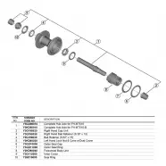 Shimano Complete Hub Axle Wh-mt501-cl Cykelreservedele