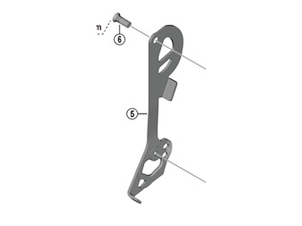 Shimano Cues Inderplade Sgs Til Bagskifter Model Rd-u8050