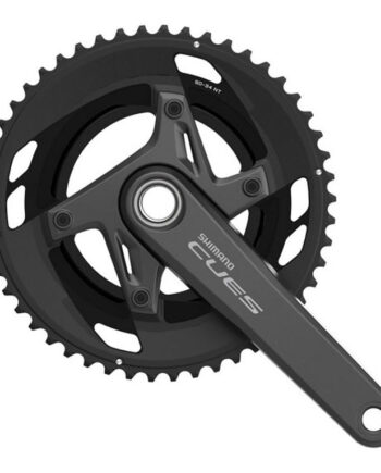 Shimano Cues Kranksæt Dobbelt Road 34 50 Tands Til   Eller 10 Speed -175mm Pedalarme Fc-u6040-