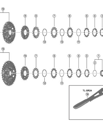 Shimano Dura Ace Afstandsstykke   Til Kassette Model Cs-r9200