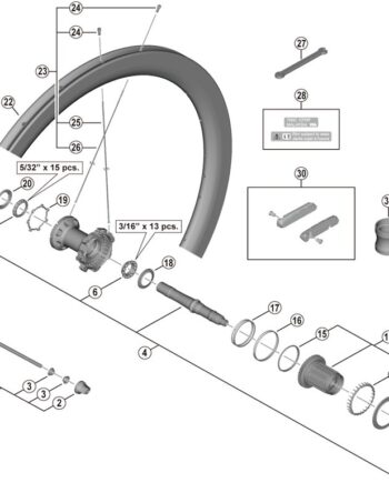 Shimano Dura Ace Stopring Til Baghjul Model Wh-r9200-c50-tu-