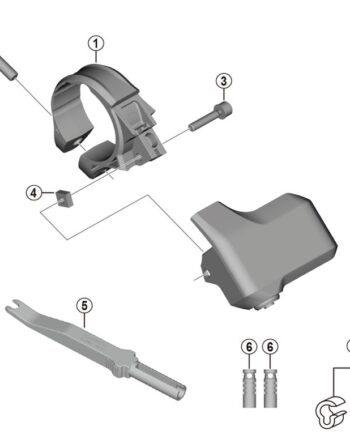 Shimano Holder Med Møtrik Type   31 8mm Til Model Sc-e7000