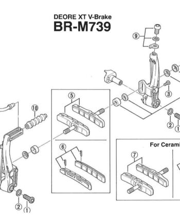 Shimano Lead Pipe Br-m739 Og Br-m760 90 Graders Bøjning