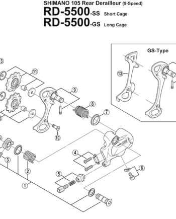 Shimano Monteringsbolt For Bagskifter Rd-5500