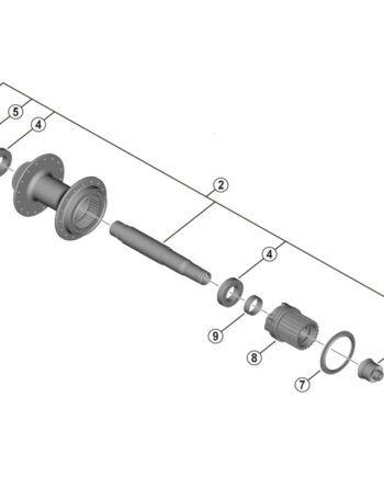 Shimano Mt401 Aksel Sæt Til Bagnav 12 Gear Disk Center Lock 141mm Fh-mt401