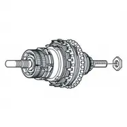 Shimano Navindsats Sg-3c41 178mm Nonturn Skive Venstre Cykelreservedele
