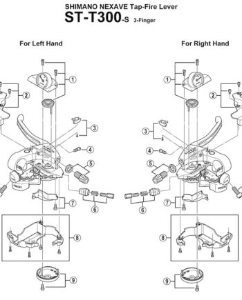 Shimano Nexave Bund Dæksel Til Højre Skiftegreb Model St-t300 Og St-t400