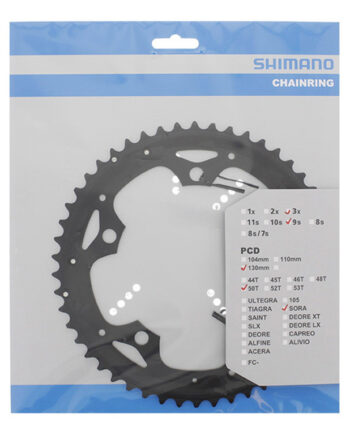 Shimano Sora 50 Tands Klinge Road Bcd130 Sort Fc-3503