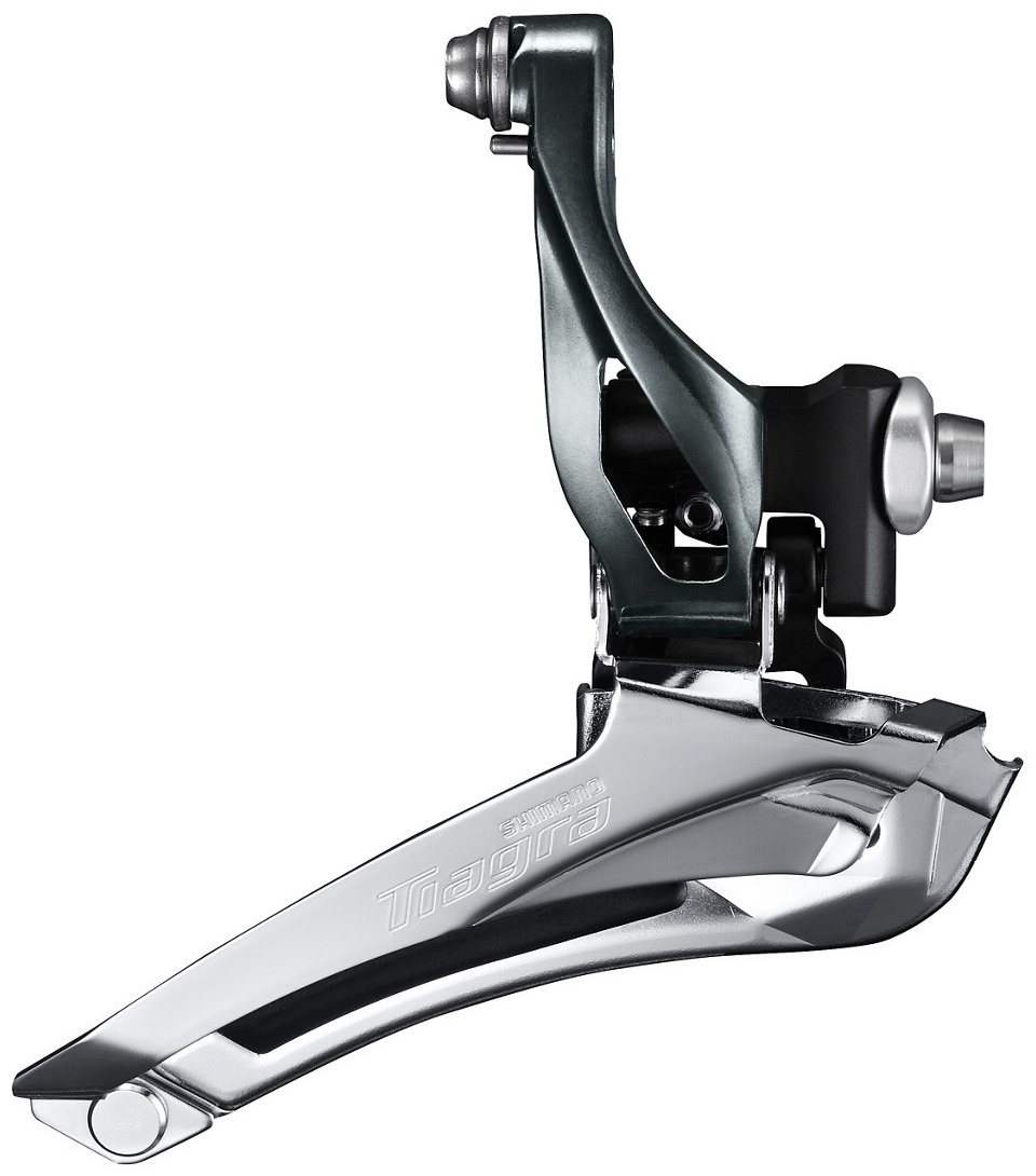 Shimano Tiagra Fd-4700 Forskifter 2x10 Speed Pålodning Braze-on Sølv