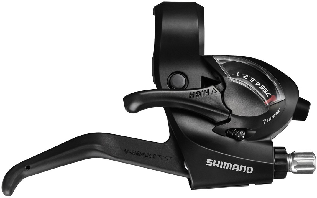 Shimano Tourney St-ef41 Skifte- Bremsegreb Højre   Speed  -bremse Sort
