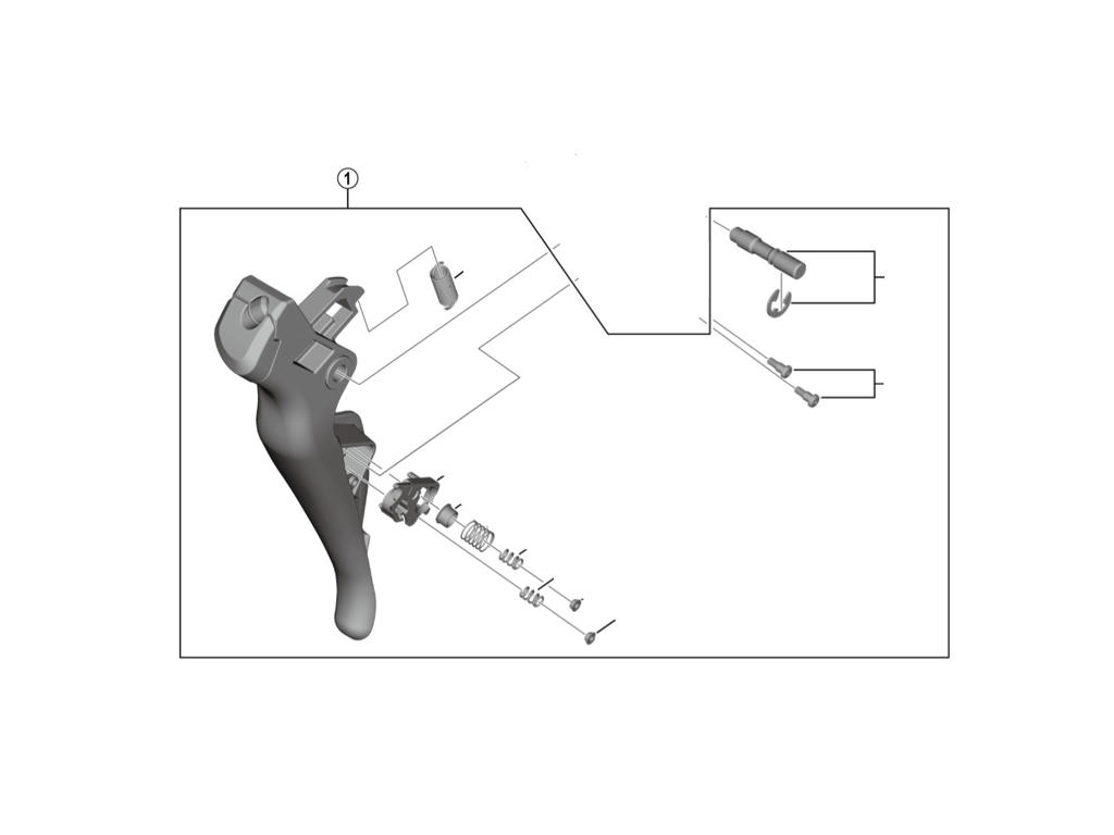 Shimano Ultegra Hovedhåndtag Til Højre Sti-greb St-r8050