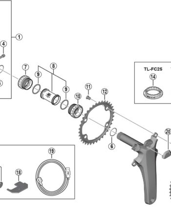 Shimano Ultegra Top Dæksel Til Powermeter Kranksæt Model Fc-r8100-