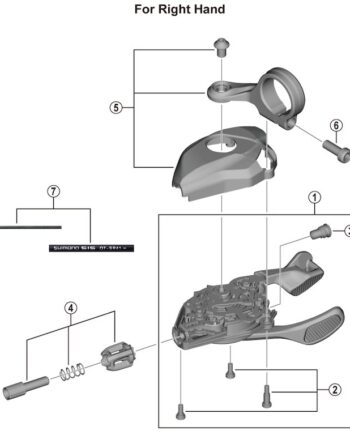 Shimano Xt Enhed Højre Til Skiftegreb Model Sl-m8130-r11