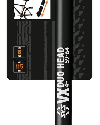 Sks Vx   Håndpumpe 510-560mm Multi Ventil 6bar 87psi Sort