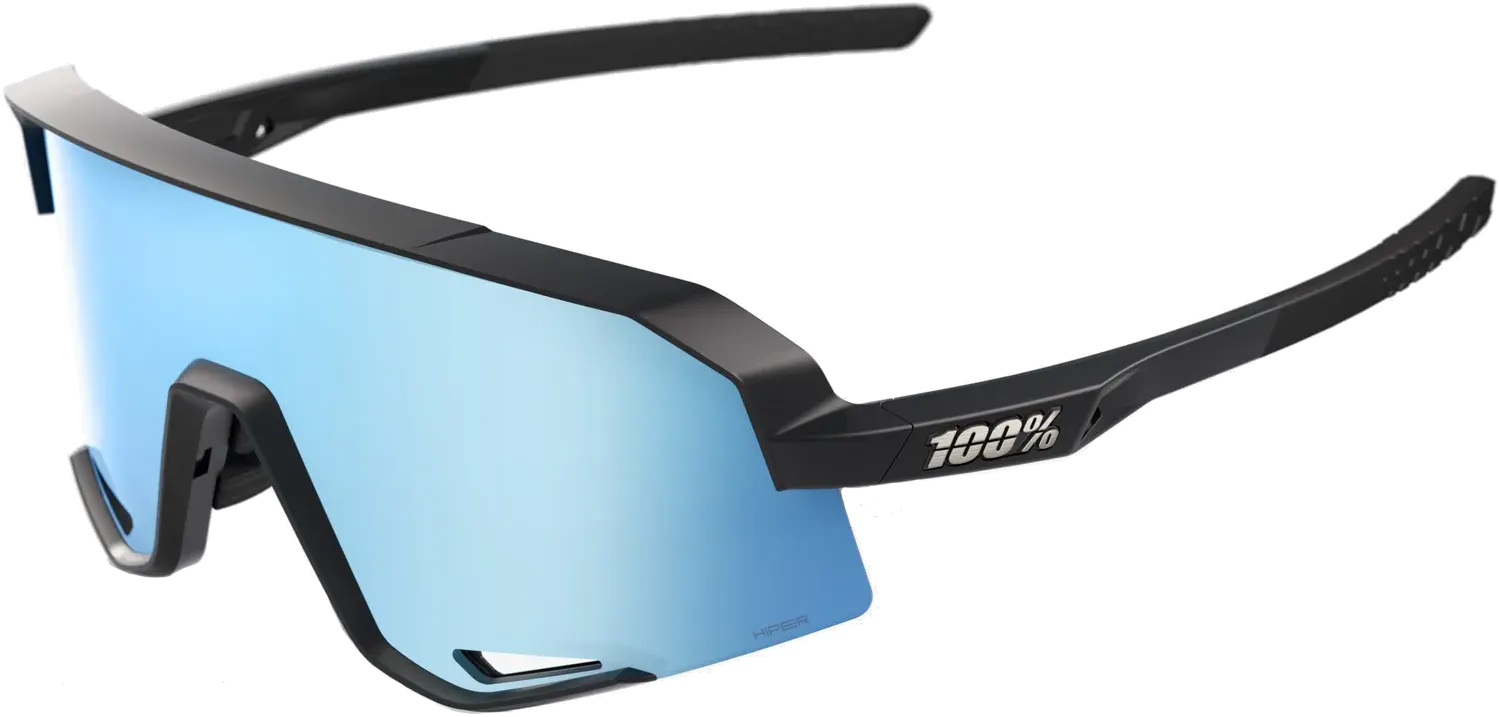 100  Slendale Matte Black Hiper Blue Multilayer Mirror