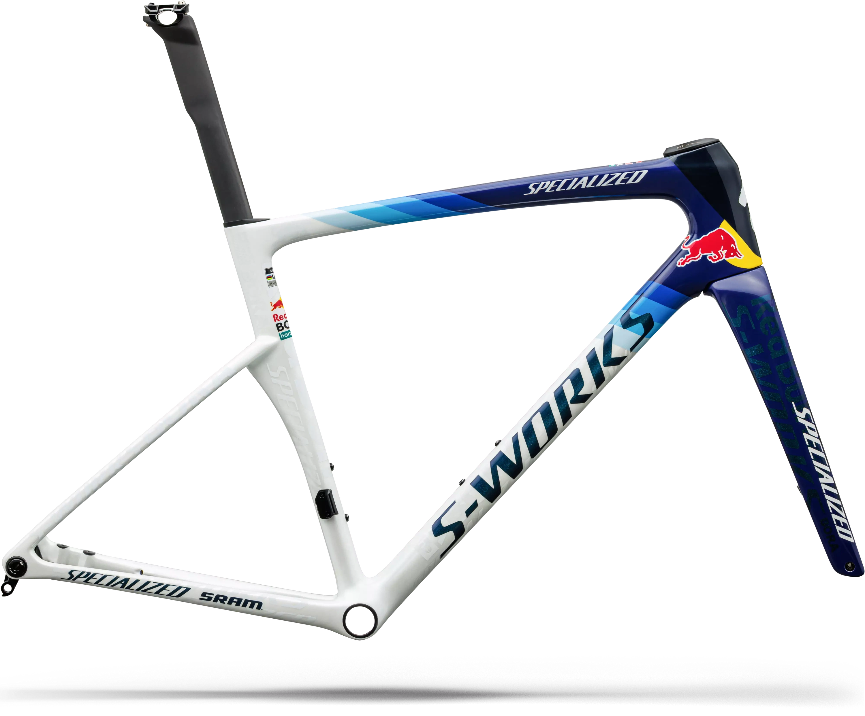 Specialized  -works Tarmac Sl9 Team Replica Frameset Red Bull Bora Hansgrohe 2027 Gloss Metallic White Silver