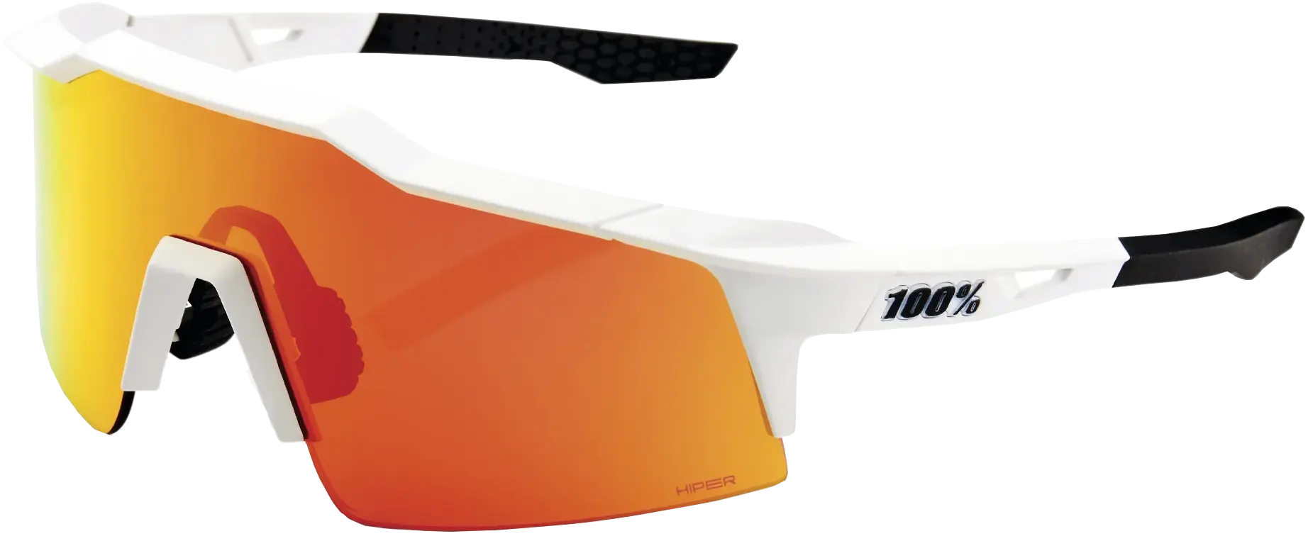 100  Speedcraft Sl Soft Tact Off White Hiper Red Multilayer Mirror Lens