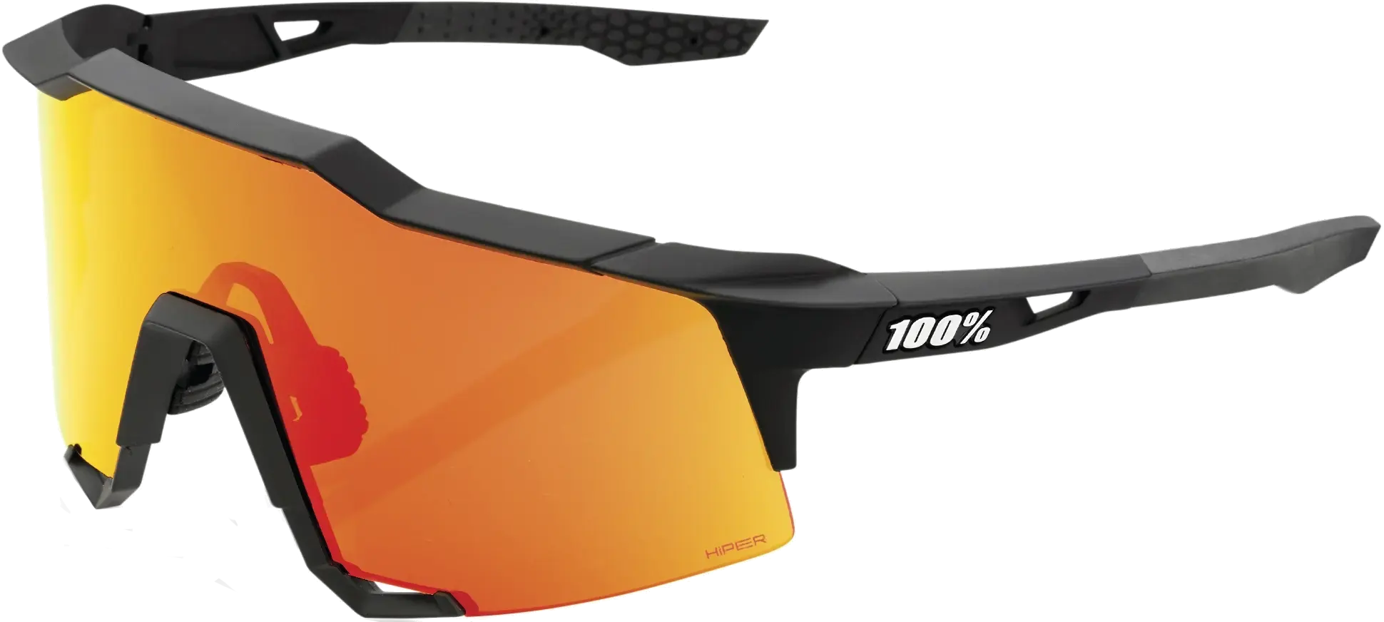 100  Speedcraft Soft Tact Black Hiper Red Multilayer Mirror Lens