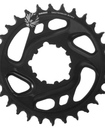 Sram Eagle Klinge 34 Tands Rund     12 Gear Direct Mount   Mm Offset Sort