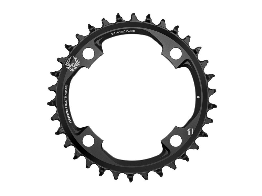 Sram Eagle Klinge 38 Tands Rund     12 Gear   Huls ø104mm Sort