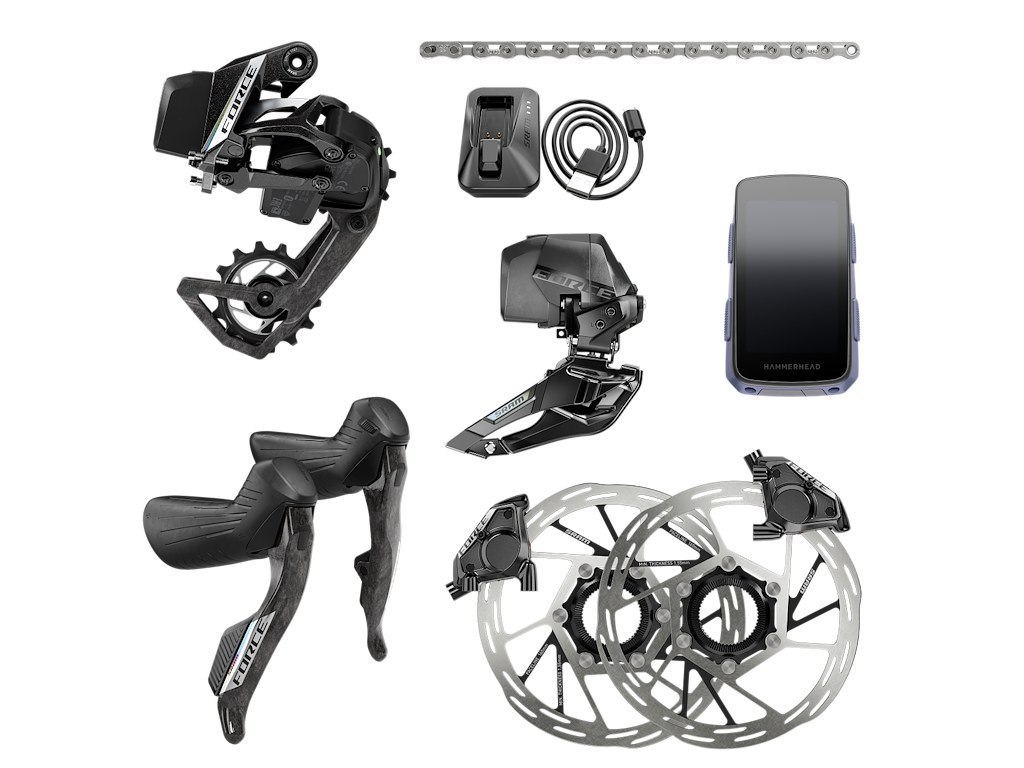 Sram Force Axs E1 2025 Gruppe Kit Inklusiv Hammerhead Karoo