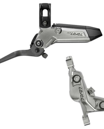 Sram Level Ultimate Stealth Hydraulisk Bremsesæt   Stempler Front Carbon Greb Sølv