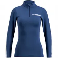 Swix Roadline Nts Half Zip Baselayer Top   Lake Blue Bright White Str    Undertrøje