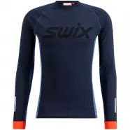 Swix Roadline Racex Long Sleeve   Dark Navy Lake Blue Str    Undertrøje