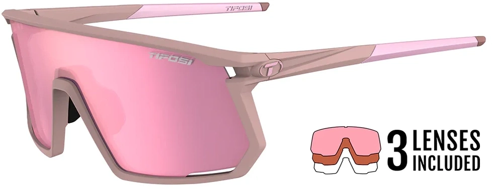 Tifosi Moab Cykelbriller X2013 Matte Pink Clarion Rose Ac Red Clear