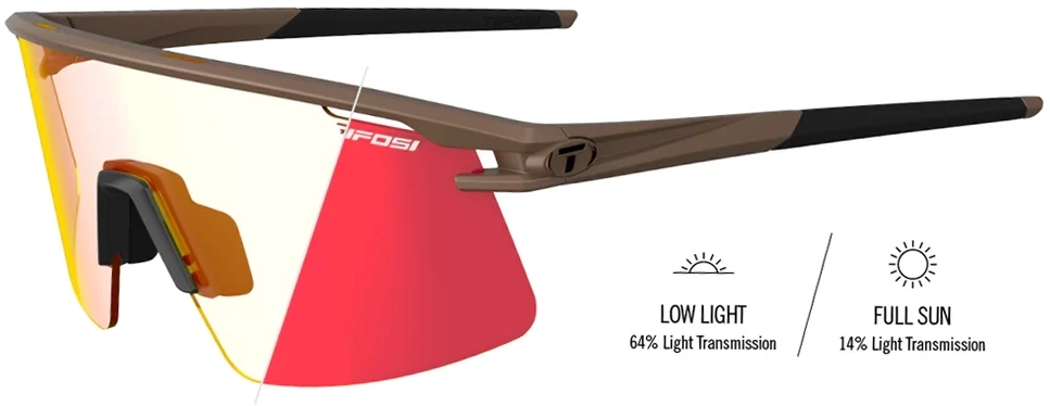 Tifosi Moab Lite Cykelbriller X2013 Matte Bronze Clarion Red Fototec