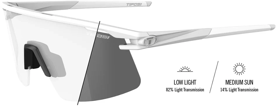 Tifosi Moab Lite Cykelbriller X2013 Matte White Light Night Fototec