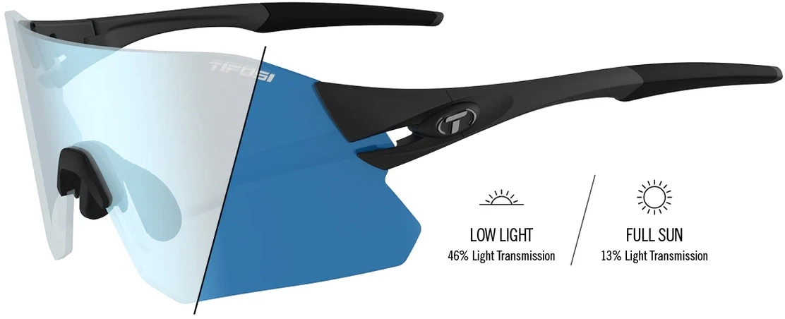 Tifosi Rail Cykelbriller X2013 Matte Black X2013 Clarion Blue Fototec