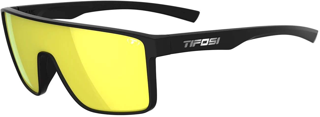 Tifosi Sanctum Cykelbriller X2013 Matte Black X2013 Smoke Yellow Mirror