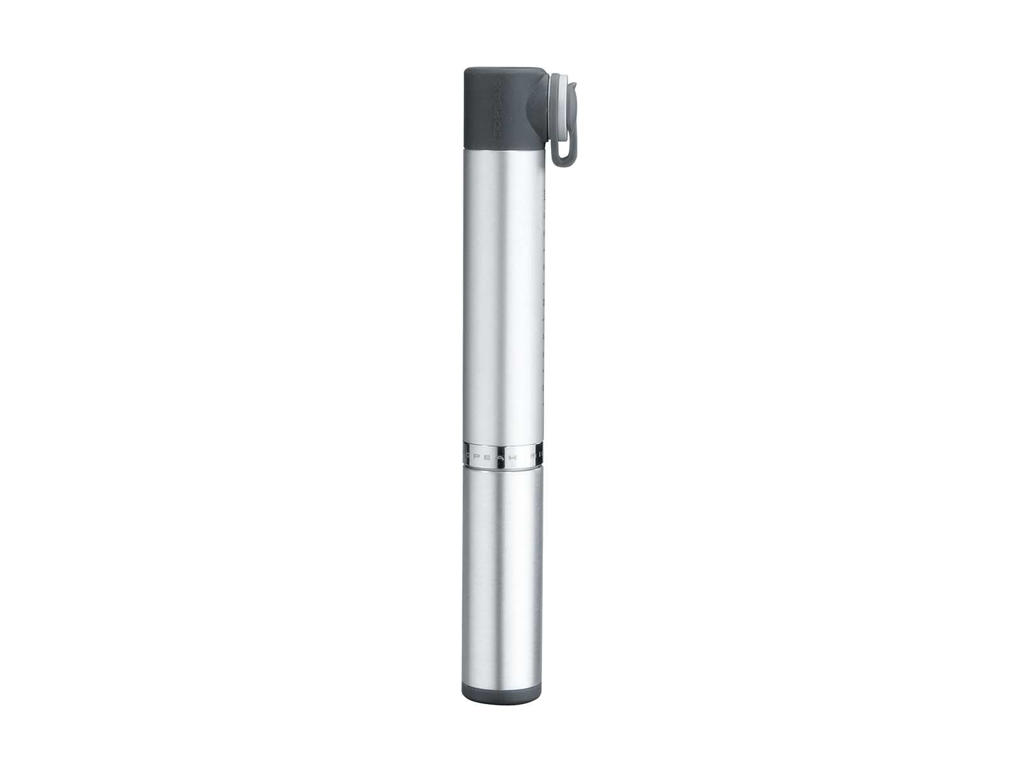 Topeak Micro Rocket Al Minipumpe 11 Bar   160 Psi Grå Sølv