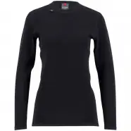 Ulvang Comfort 200 Round Neck Ws Black Black Str  Xs Undertrøje