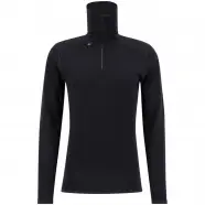 Ulvang Comfort 200 Turtle Neck   Zip Ms Black Black Str    Undertrøje