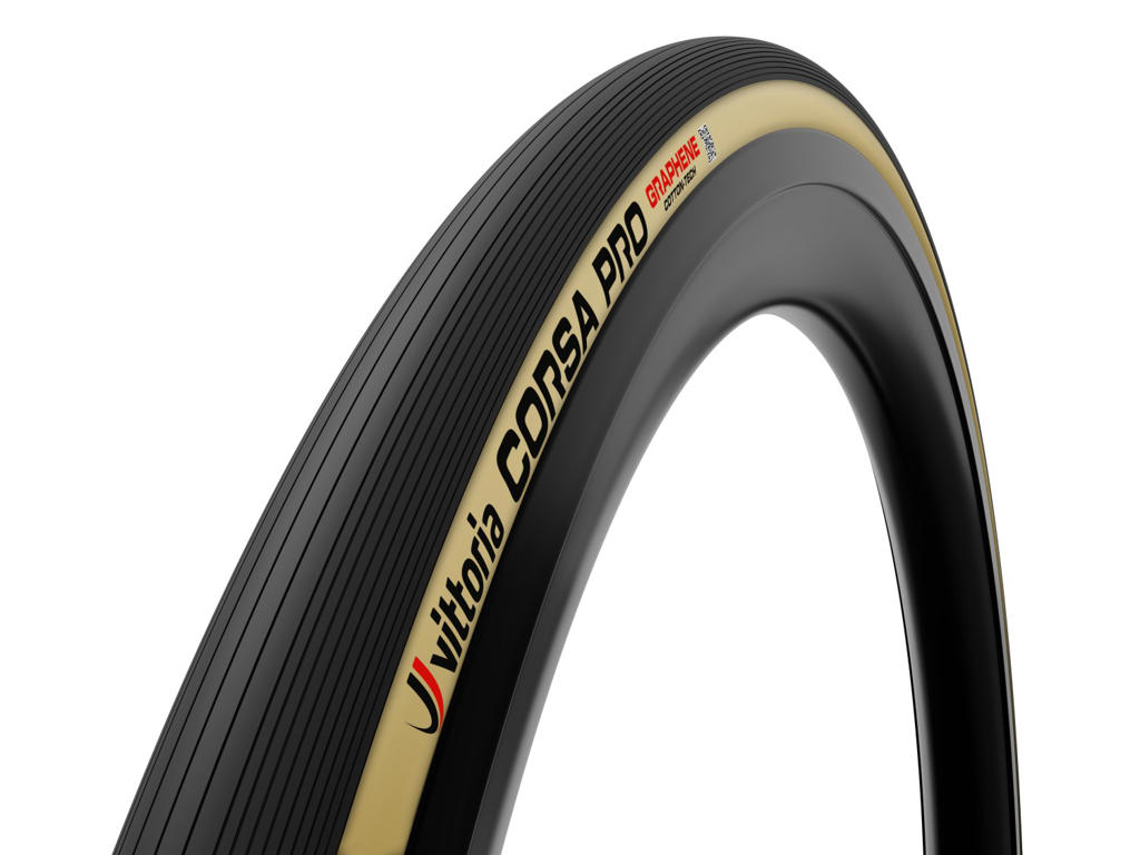 Vittoria Corsa Pro Road Foldedæk Tubeless 700x28c  28-622  Sort Brun