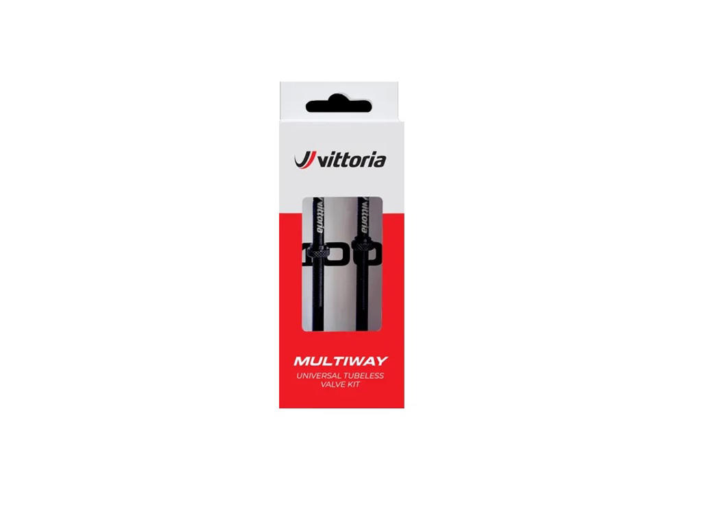 Vittoria Tubeless Ventiler 100 Mm Lange Stk Sort