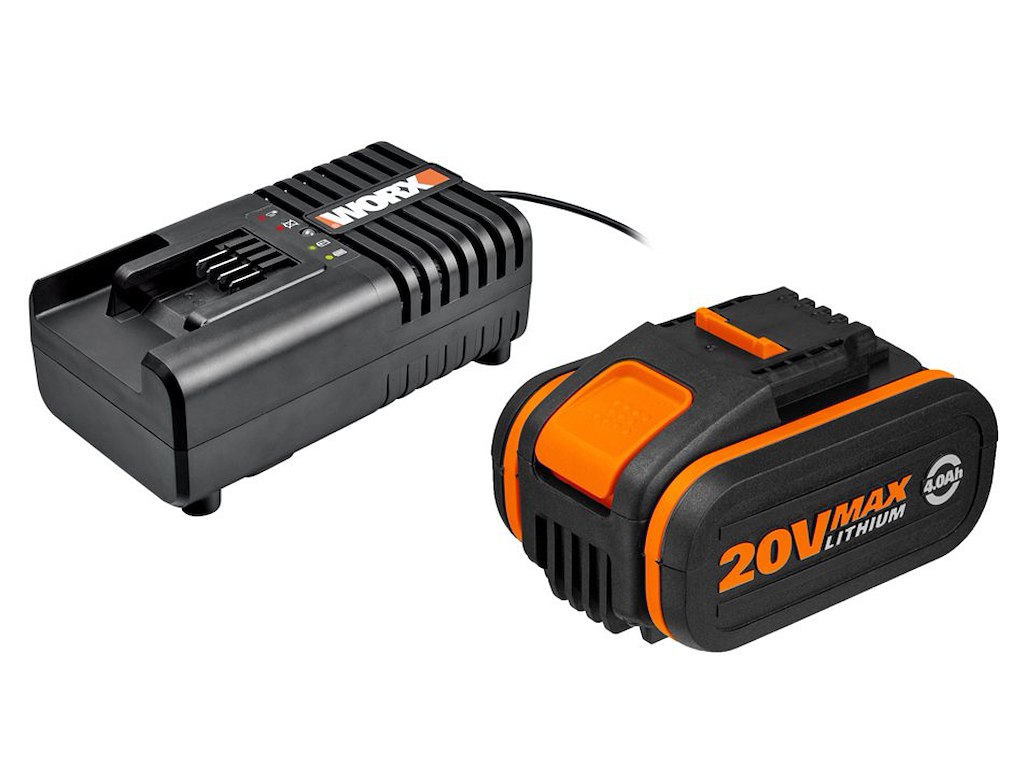 Worx 20v Batteri 4ah Med Lader