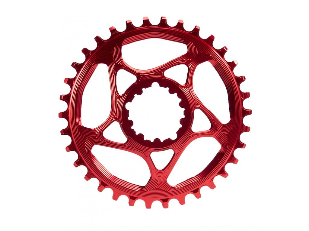 Absolute Black Klinge 30t Direkte Montering Sram Gxp Bb30 Dub Rød